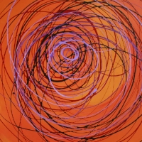 Whirling Dervish on Orange