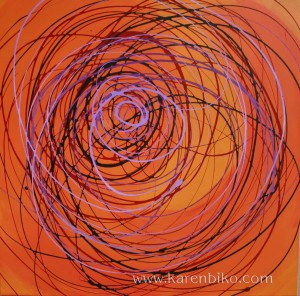 Whirling Dervish on Orange